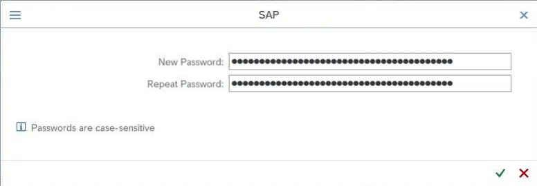 Download and Install SAP GUI on Windows - set new password