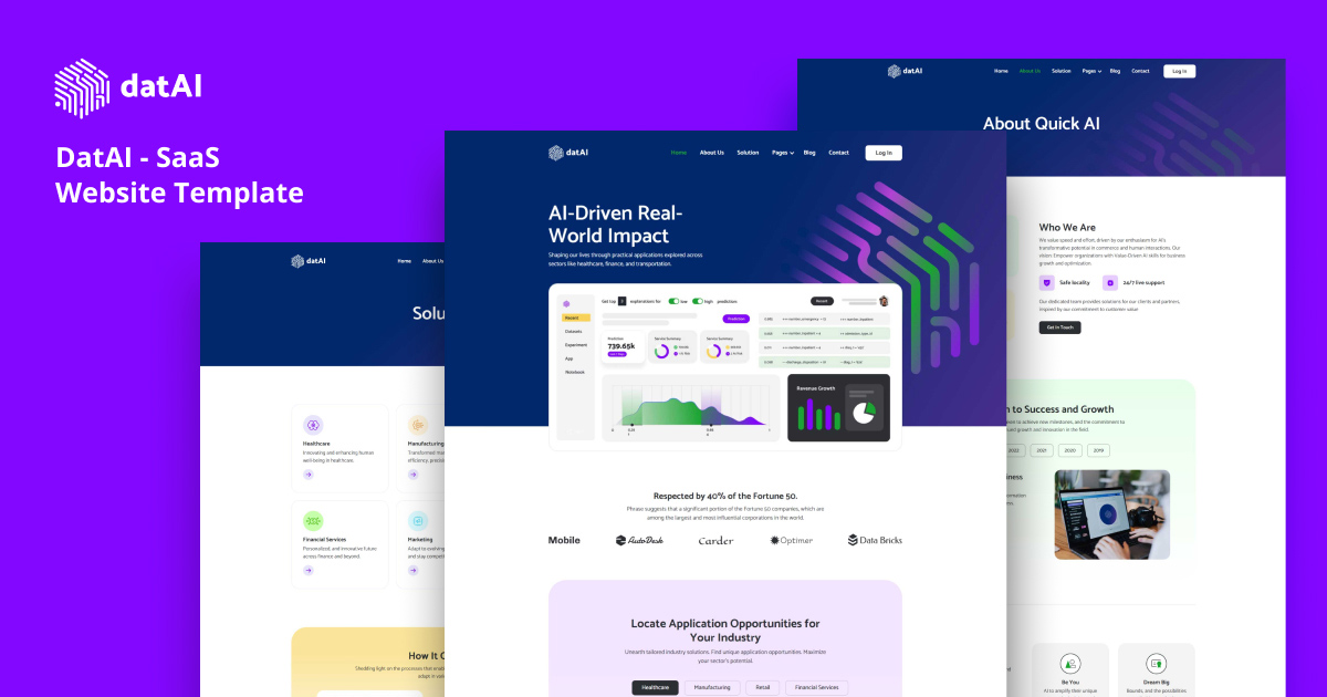 DatAI - Webflow HTML website template