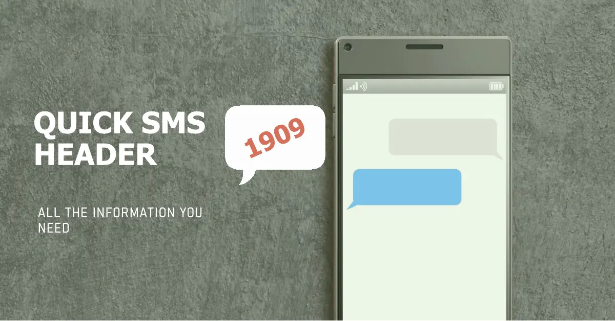 Quick SMS Header Information: A New Feature by the Ministry of ...