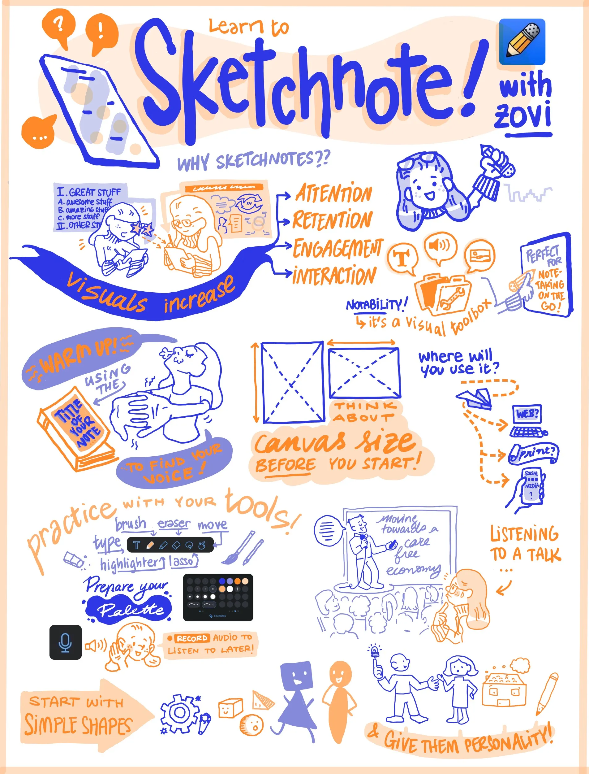 Learn to sketchnote with NYCbased illustrator