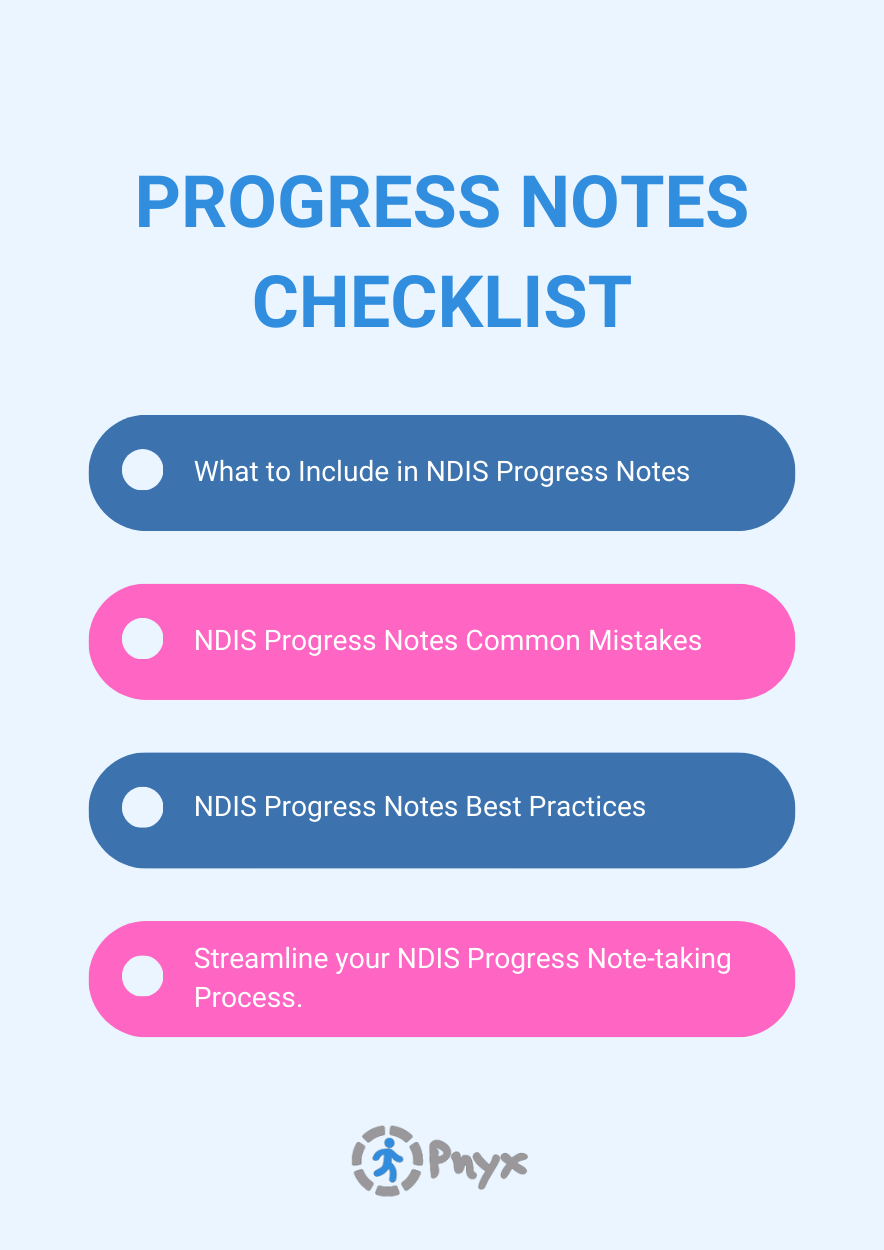 (Resources) Ultimate Checklist for Writing NDIS Progress Notes