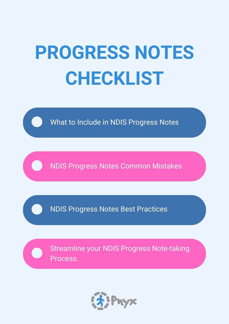 Ultimate Checklist for Writing NDIS Progress Notes