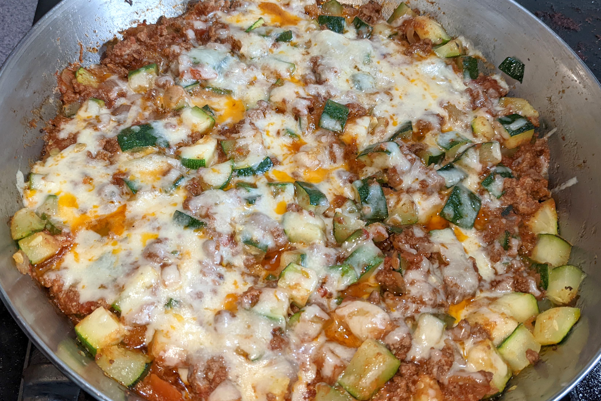 Cheesy Hamburger Marinara Skillet Meal Recipes NT for IBD