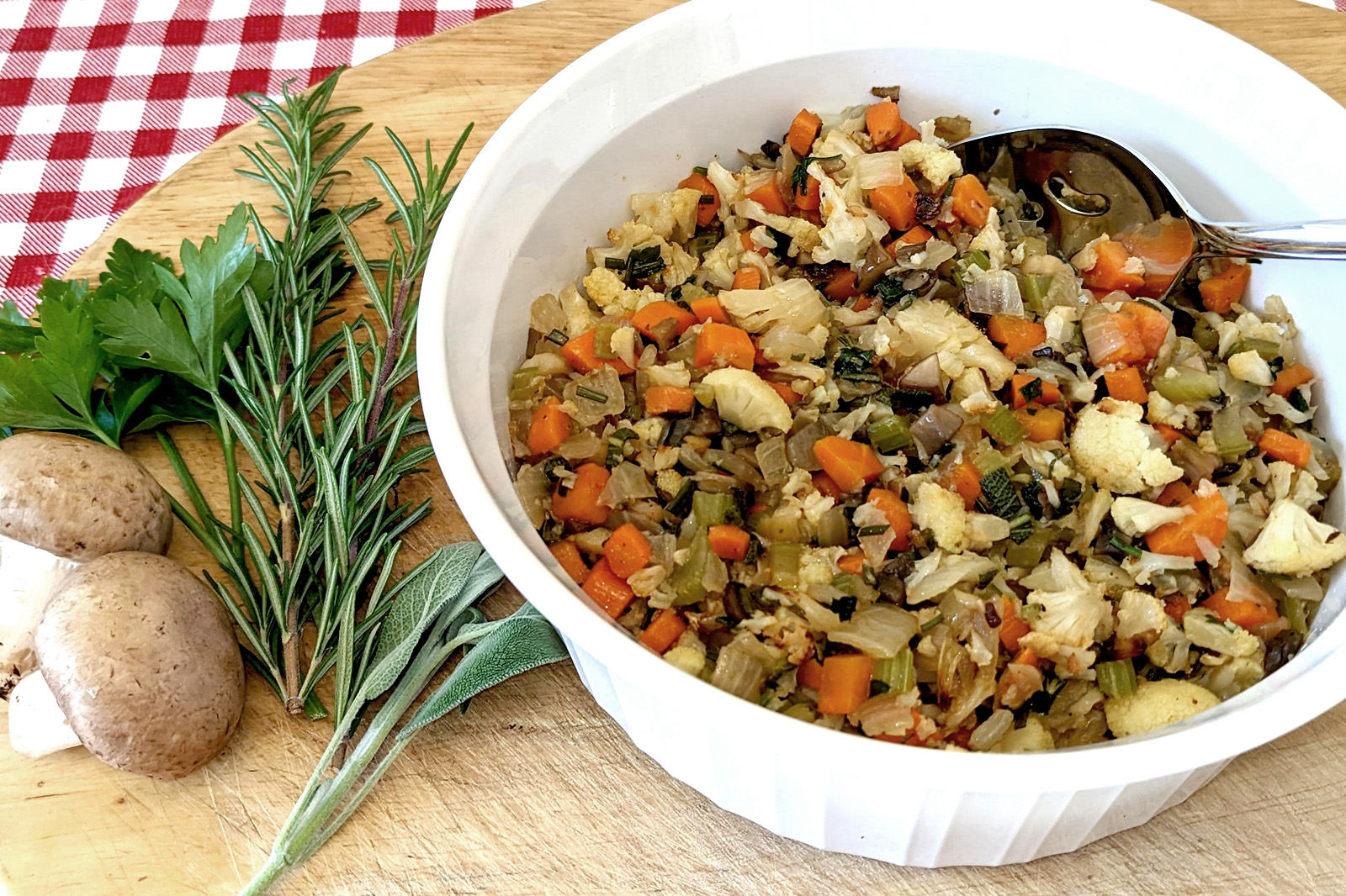 Roasted Cauliflower Stuffing Recipes NT for IBD