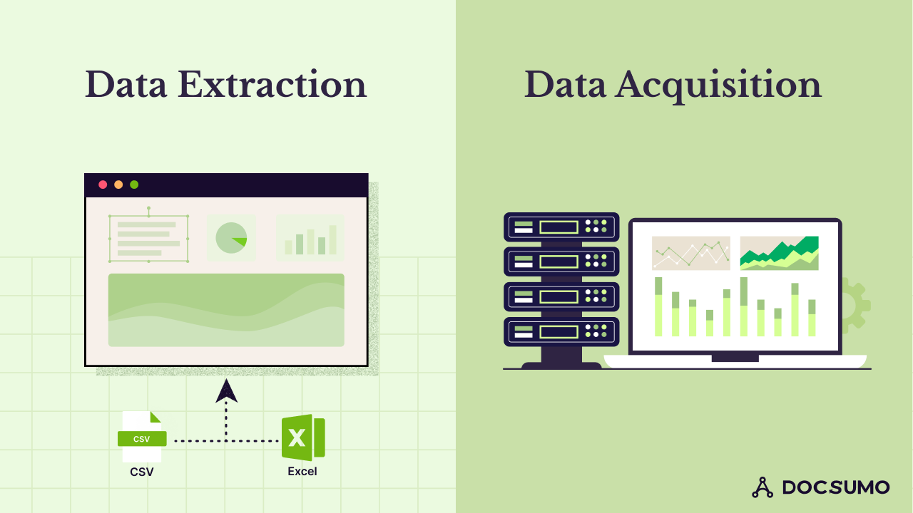What is the difference between data collection and data acquisition?