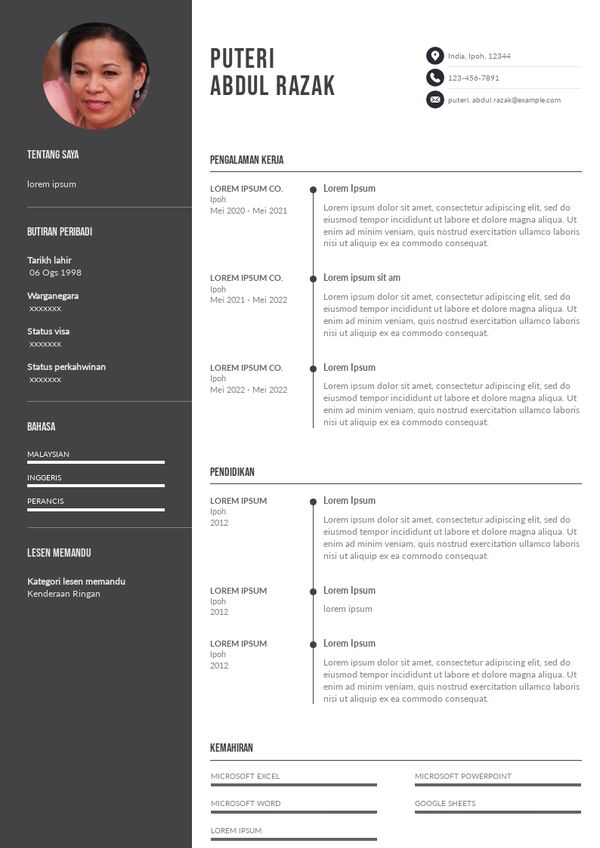 Panduan Menulis CV Menggunakan Templat dalam Bahasa Swahili