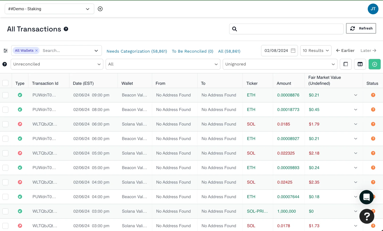 Automated Staking Accounting & Bookkeeping | Bitwave
