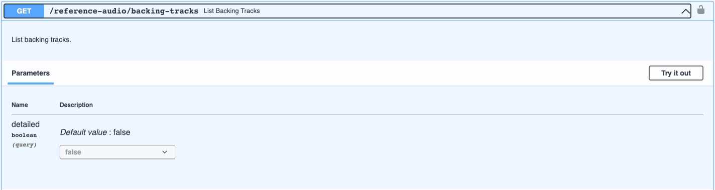 screenshot of backing track docs