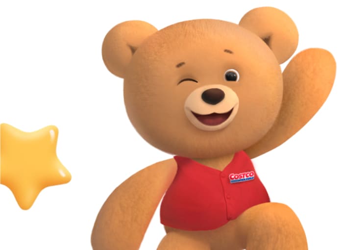 Sketchy Digital Example Costco Bear Brand Mascot Concept