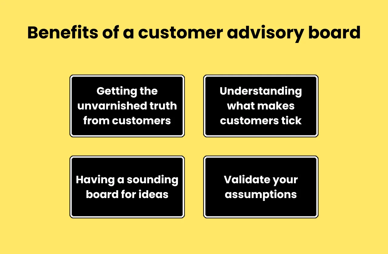 Benefits of customer advisory board