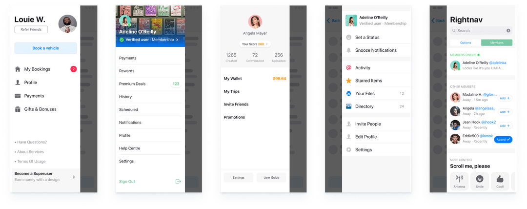 Figma iOS UI kit with 240 mobile app templates