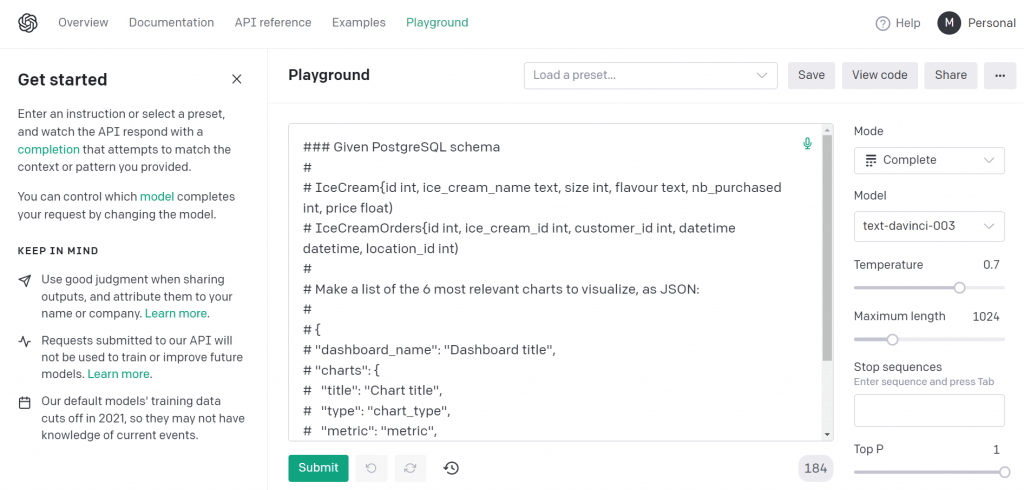 Create AI-powered dashboards with GPT3.5 and Luzmo