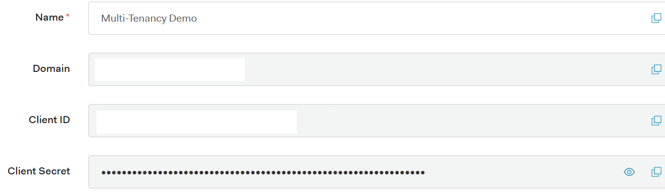 Configuring your single page application in Auth0 in settings