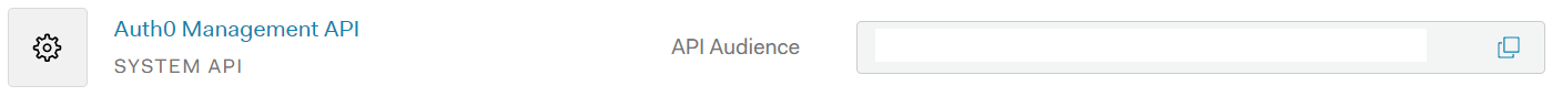 Configuring your API audience in Auth0
