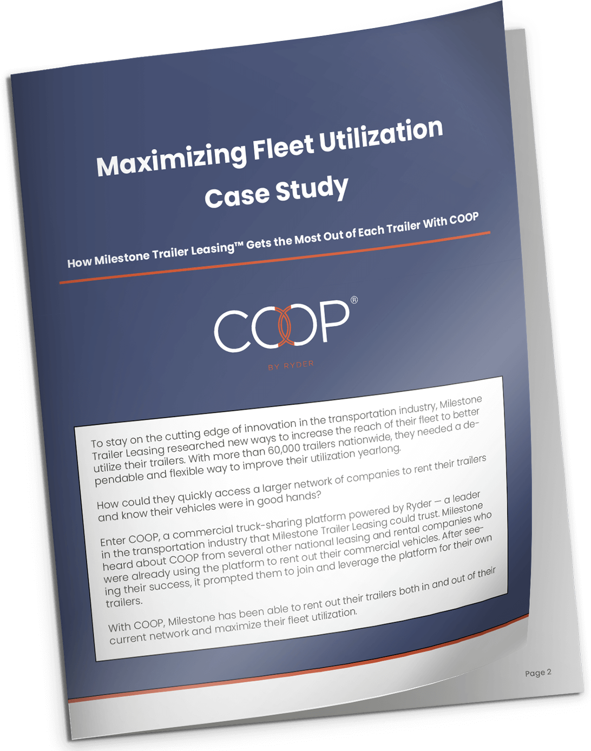 Milestone Trailer Leasing Case Study COOP by Ryder
