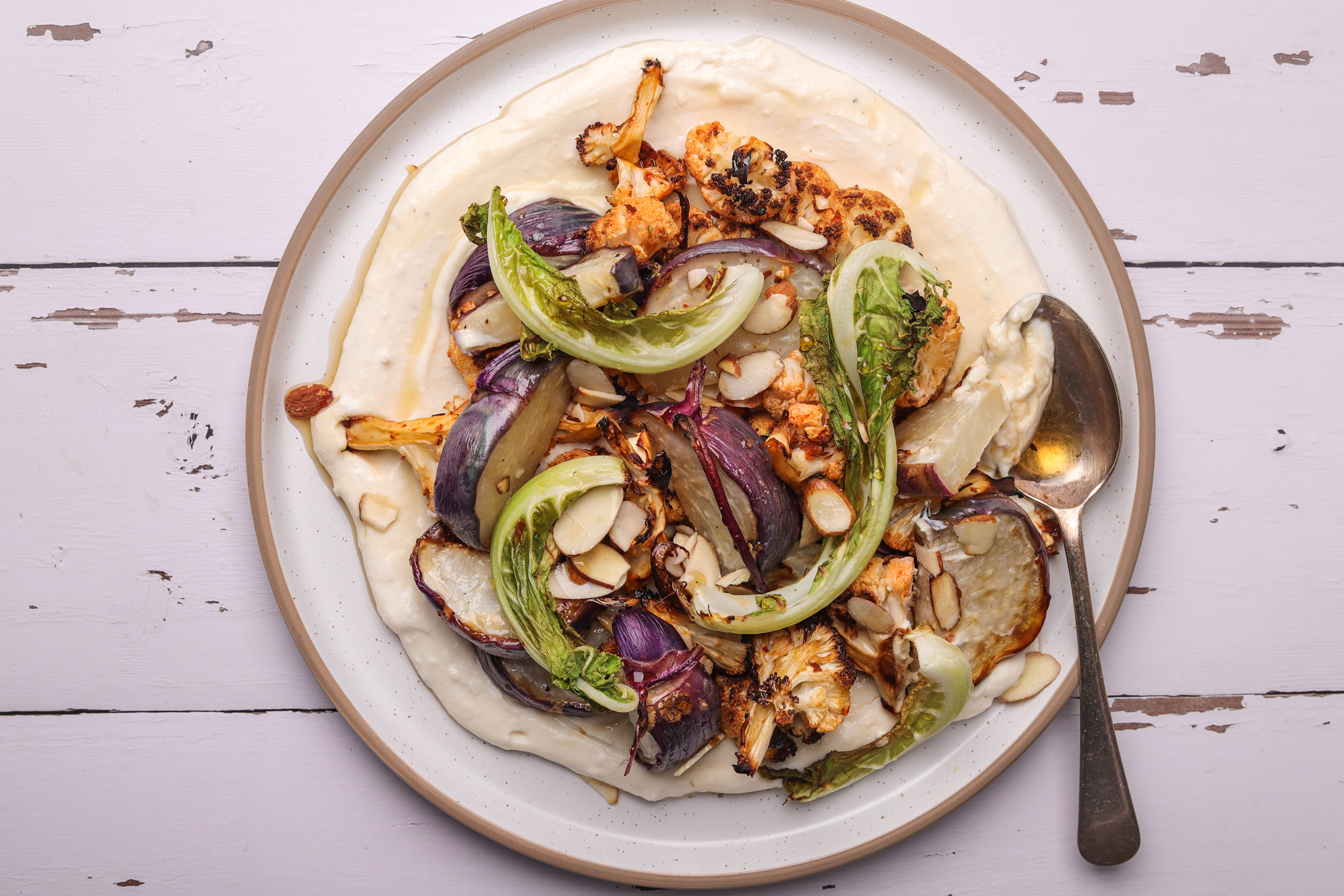 Roasted Kohlrabi and Harissa Cauliflower Wonky Box Recipe