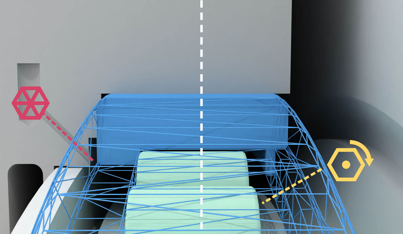 Detailed view on the two lubrication concepts for the carrier bearing lubrication at 12 o’clock