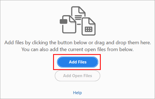 ‘’Add Files’’ - How To Combine PDF files