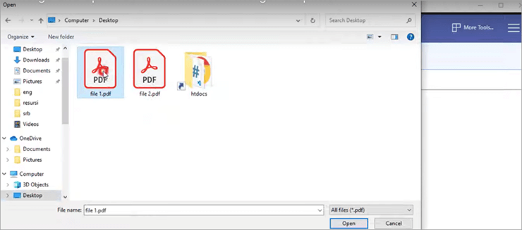 select the pdf to merge - How To Combine PDF files