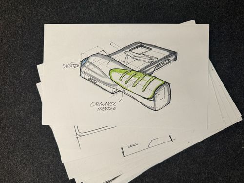 Industrial design concept sketches
