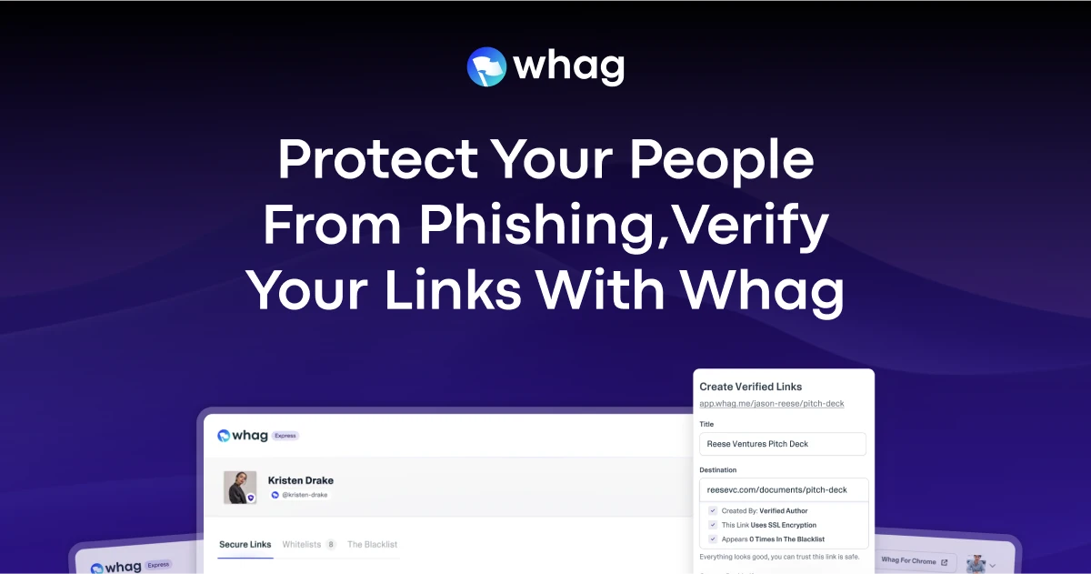 Whag Build Trust, Verify Links