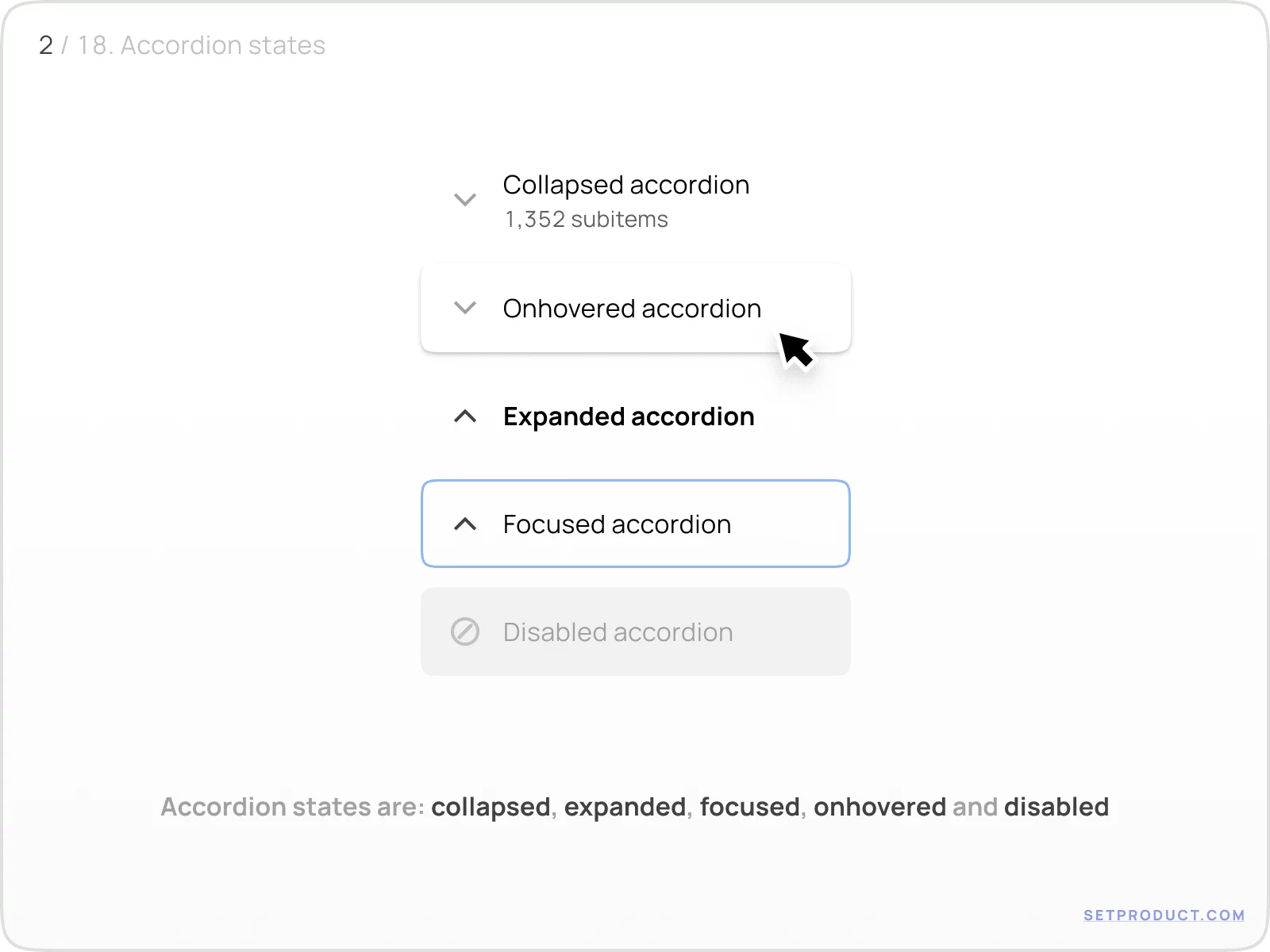 Accordion UI design tips