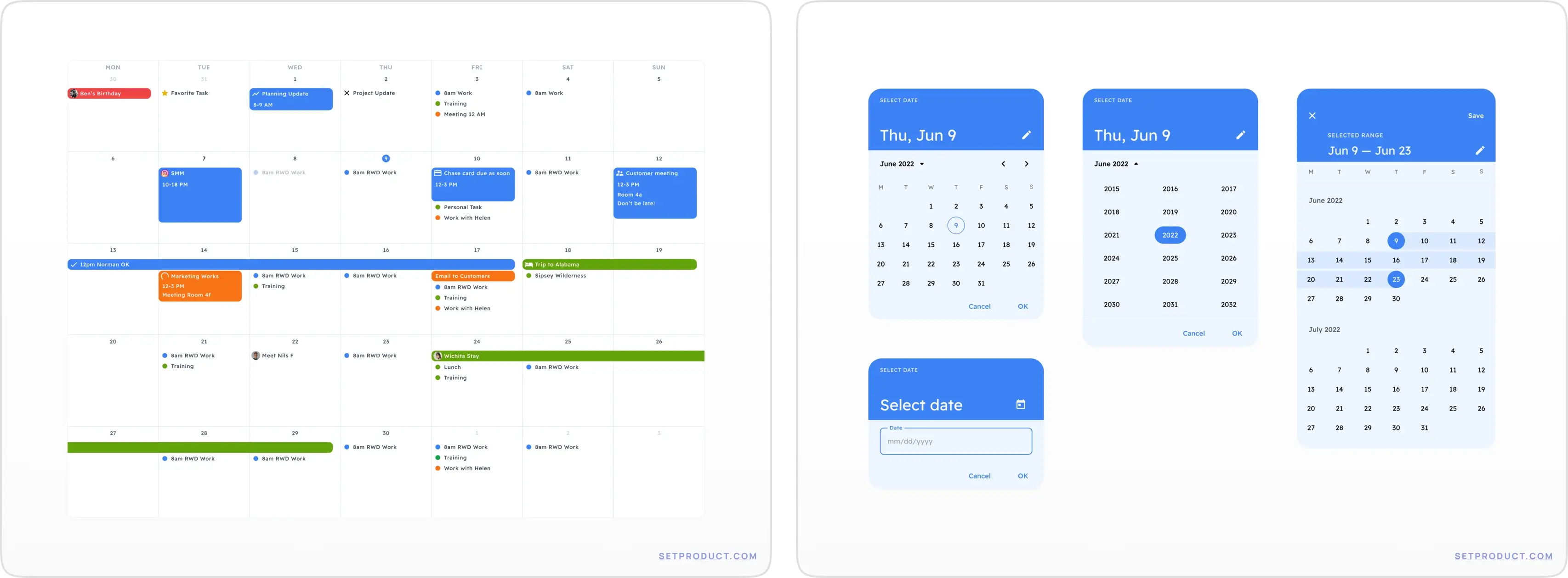 Calendar App Challenge Inspiration - UpLabs