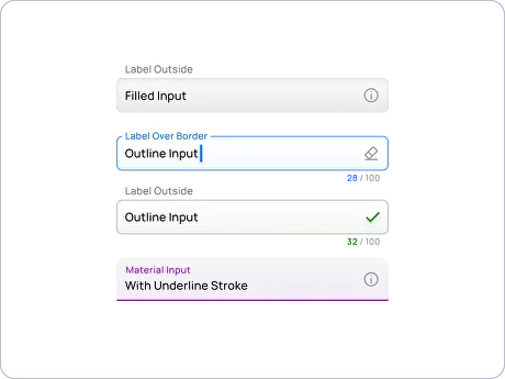 Custom Input UI design – Adjusting Label Position