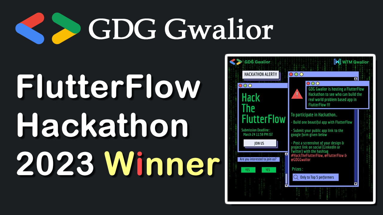 FlutterflowDevs | Flutterflow GDG Winner