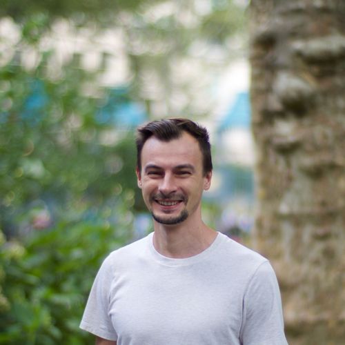 A headshot of Anton Alifiruk, founding engineer