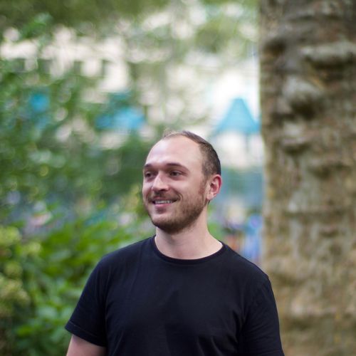 A headshot of Christian Battaglia, CTO