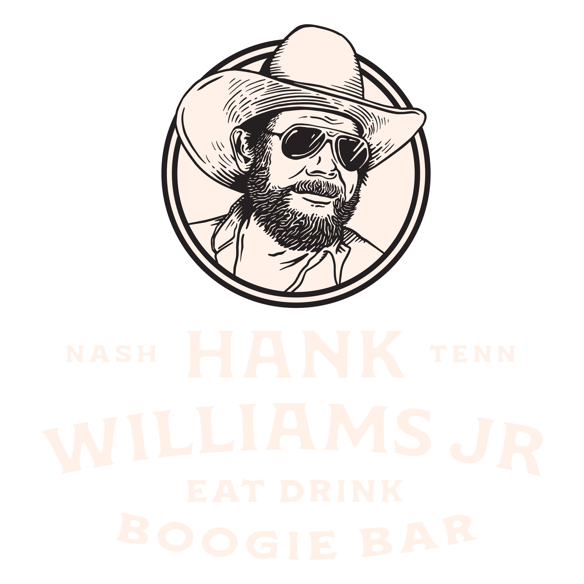 Hank Williams Jr. Boogie Bar Logo