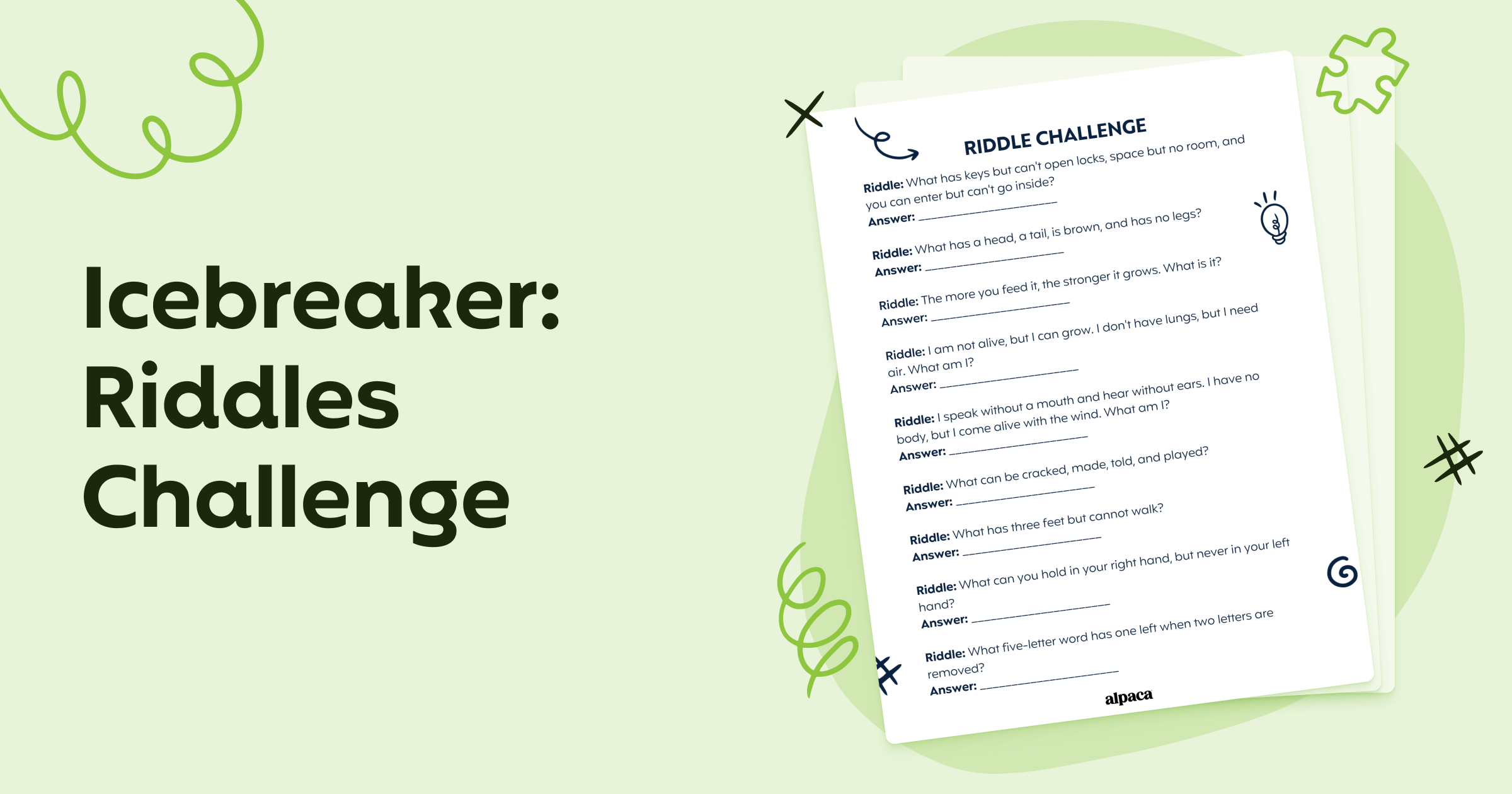 Icebreaker Riddle Challenge