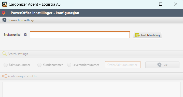 poweroffice - cargonizer agent bruker id