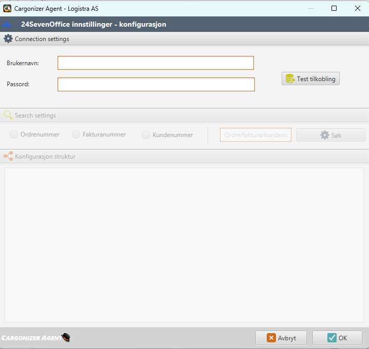 24SevenOffice - cargonizer agent log in