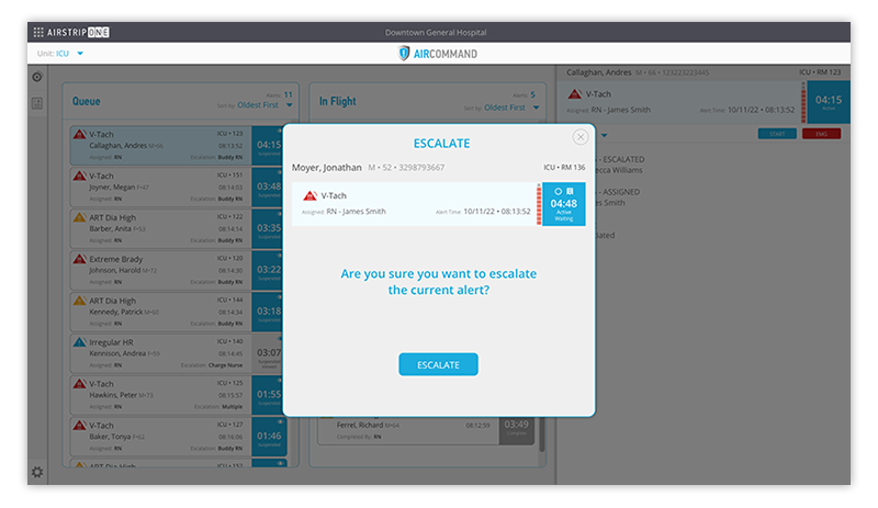 AirStrip® | Workflows | Alarm Management