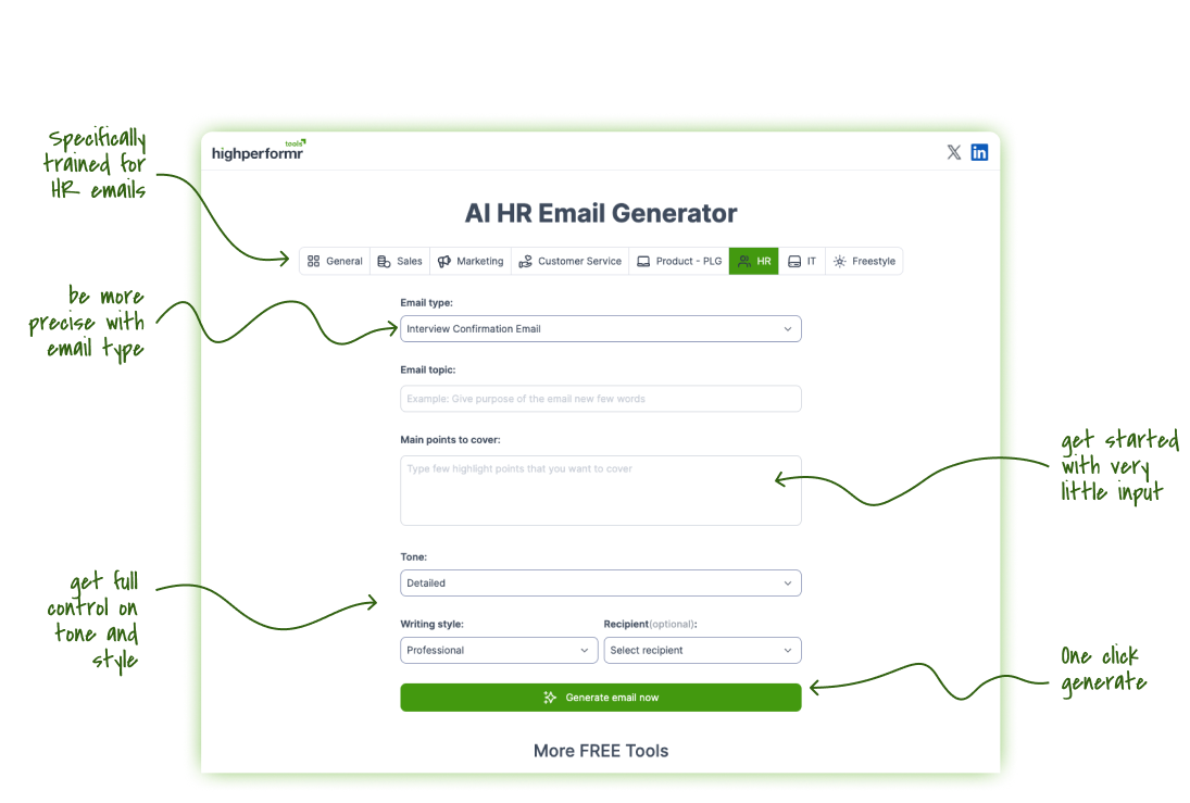 Simulation Mail Hr Free AI HR Email Generator: Simplify HR Communications & Boost ...