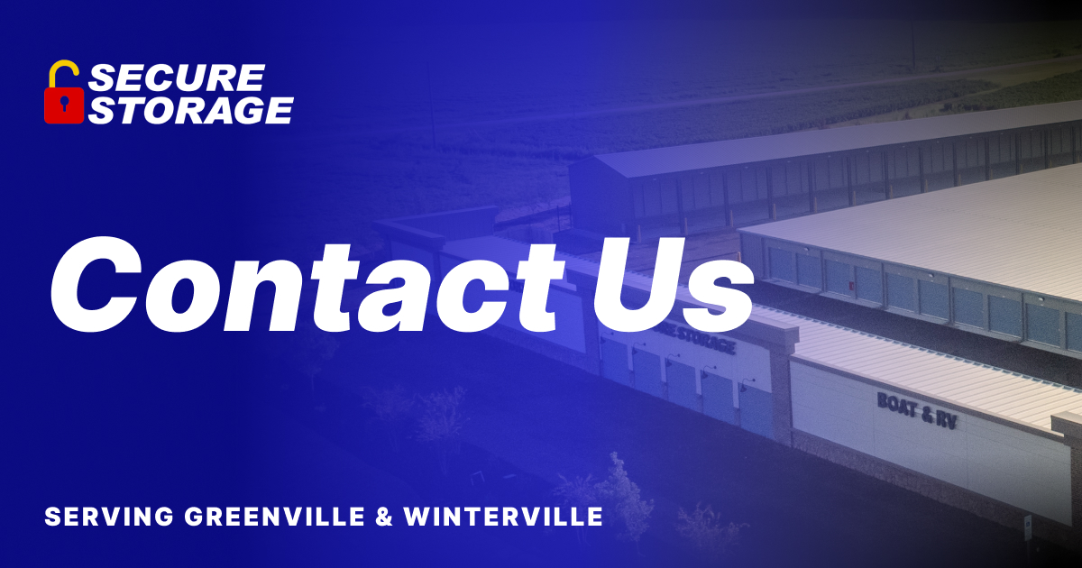 Contact Us Secure Storage Greenville, NC