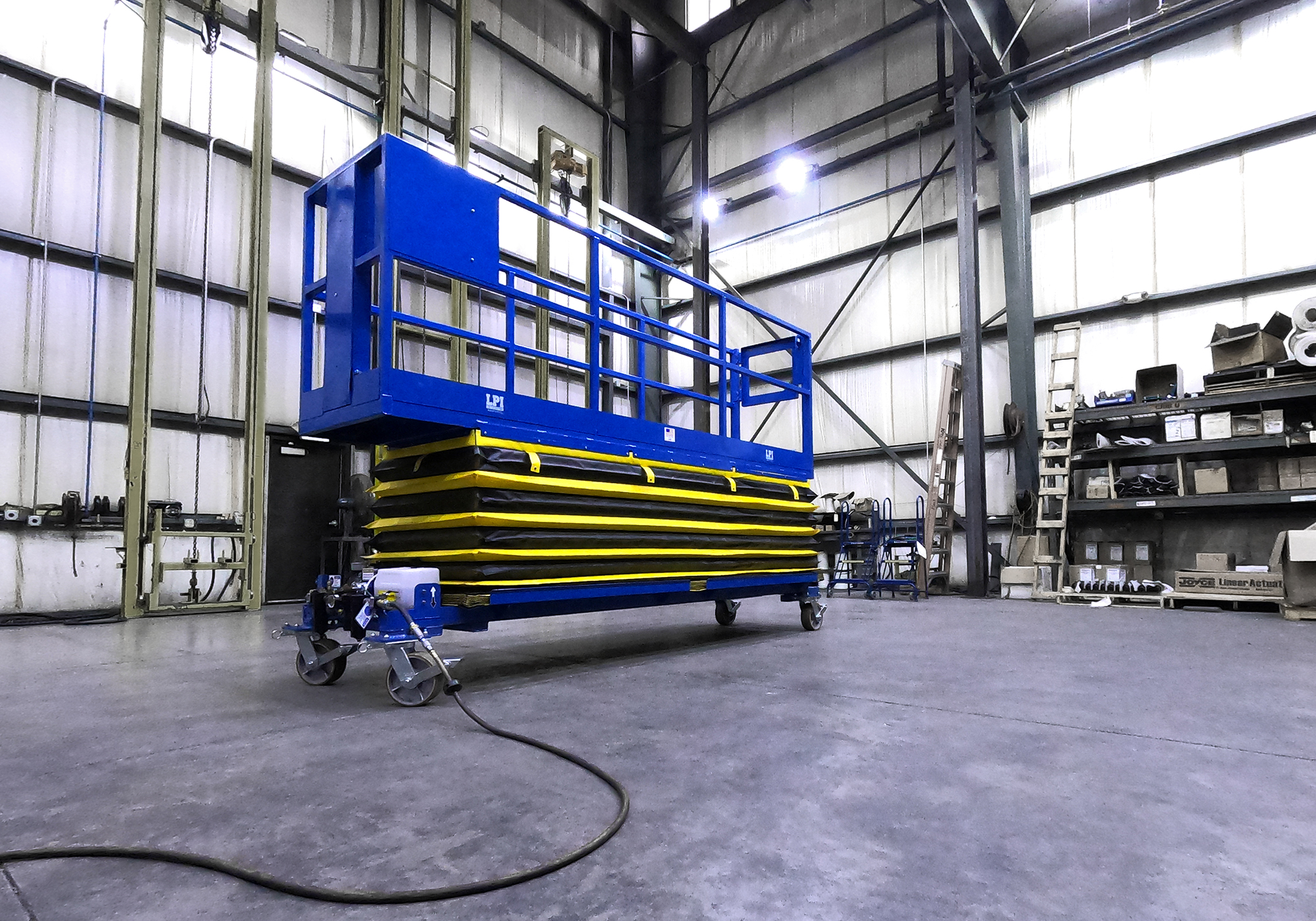 Manually Positioned Platform Lifts Adjustable Scissor Lift Work Platforms LPI, Inc.