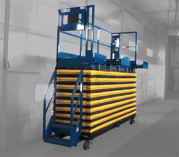 Manually Positioned Scissor Lift with Sliding Rollouts LPI, Inc.