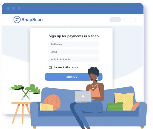 Sign up with SnapScan and accept payments online.