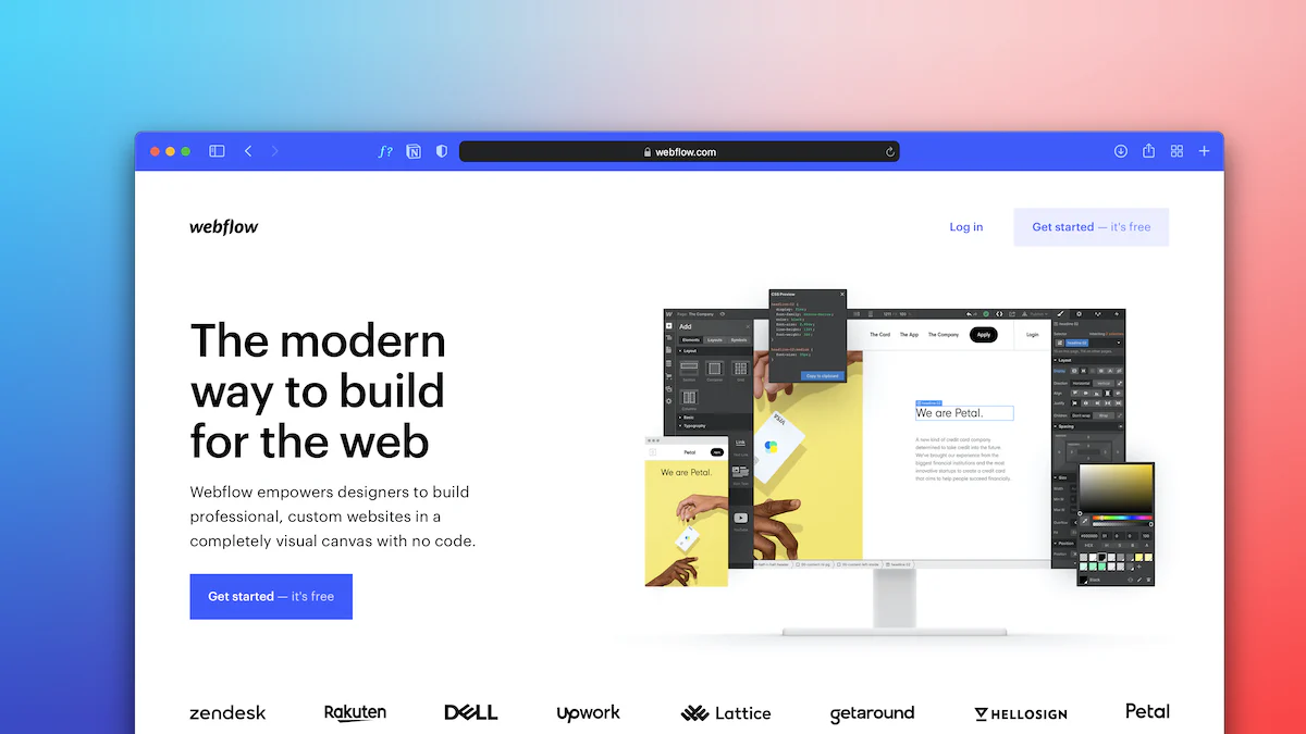 Guía completa de Webflow: Diseña, construye y publica sitios web modernos sin código