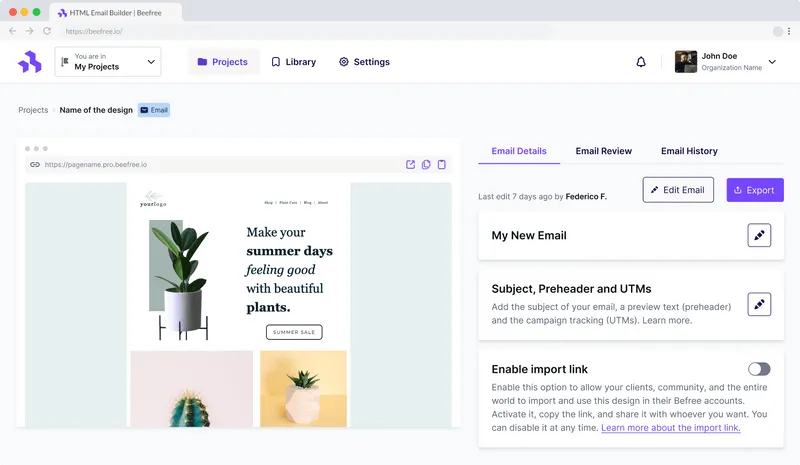 Html Email Builder Beefree Html Email Builder Beefree