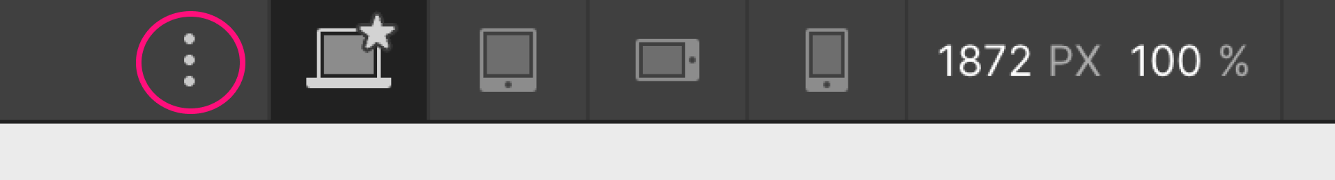 Barre responsive (breakpoints) dans Webflow