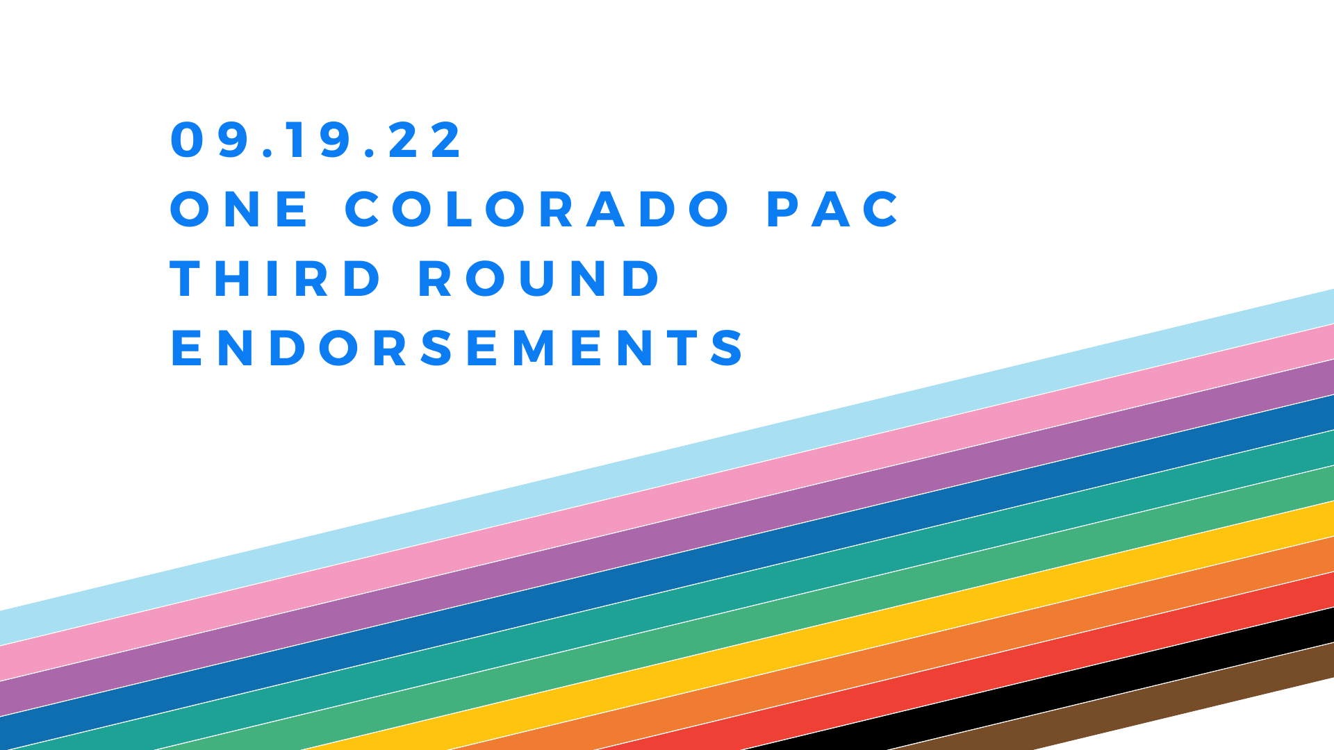 One Colorado One Colorado PAC Releases Final Round of ProEquality