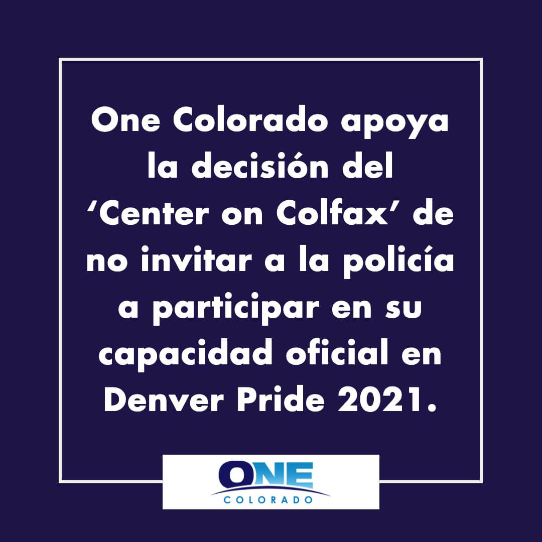 One Colorado One Colorado apoya la decisión del ‘Center on Colfax’ de