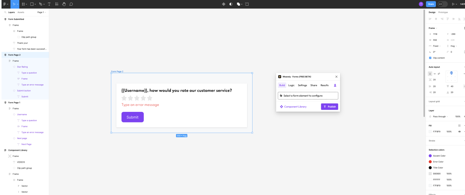 Setting up Answer Piping in a Figma form Step 2