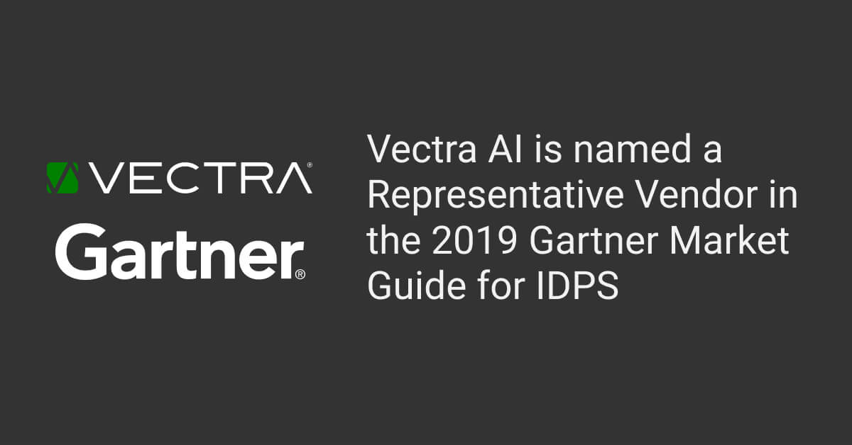 2019 Gartner Market Guide for IDPS Vectra news release