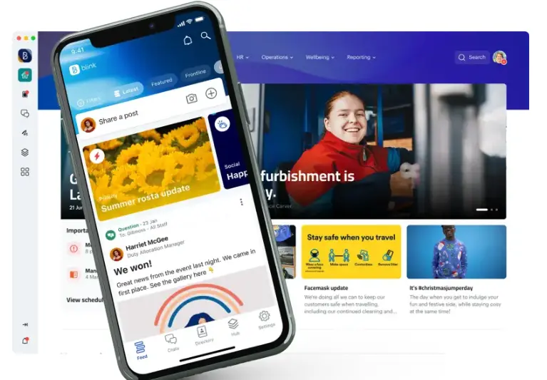 overview of blink employee enagement app