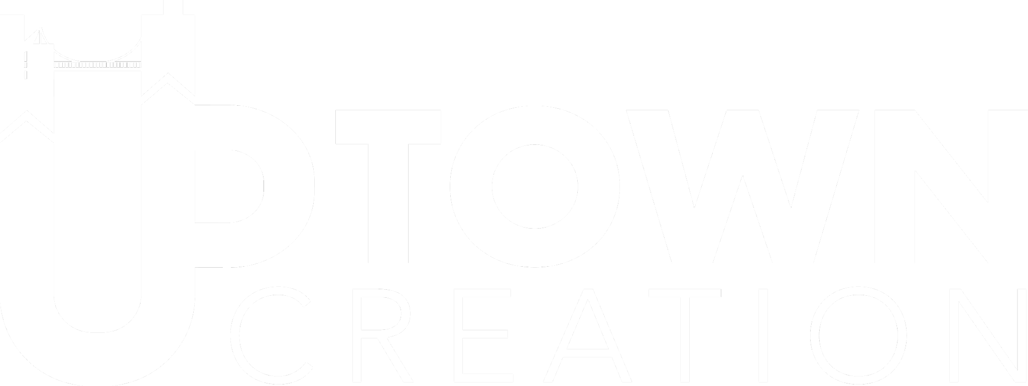 Uptown Creation Logo White